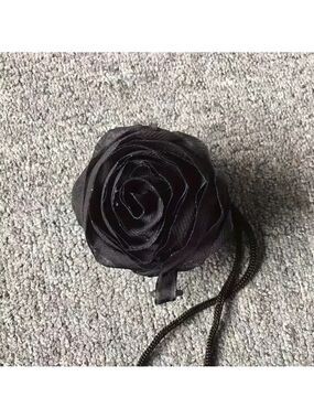 Osadia Black Rose Reusable Shopping Tote Bag Foldable Eco-Friendly Polyester
